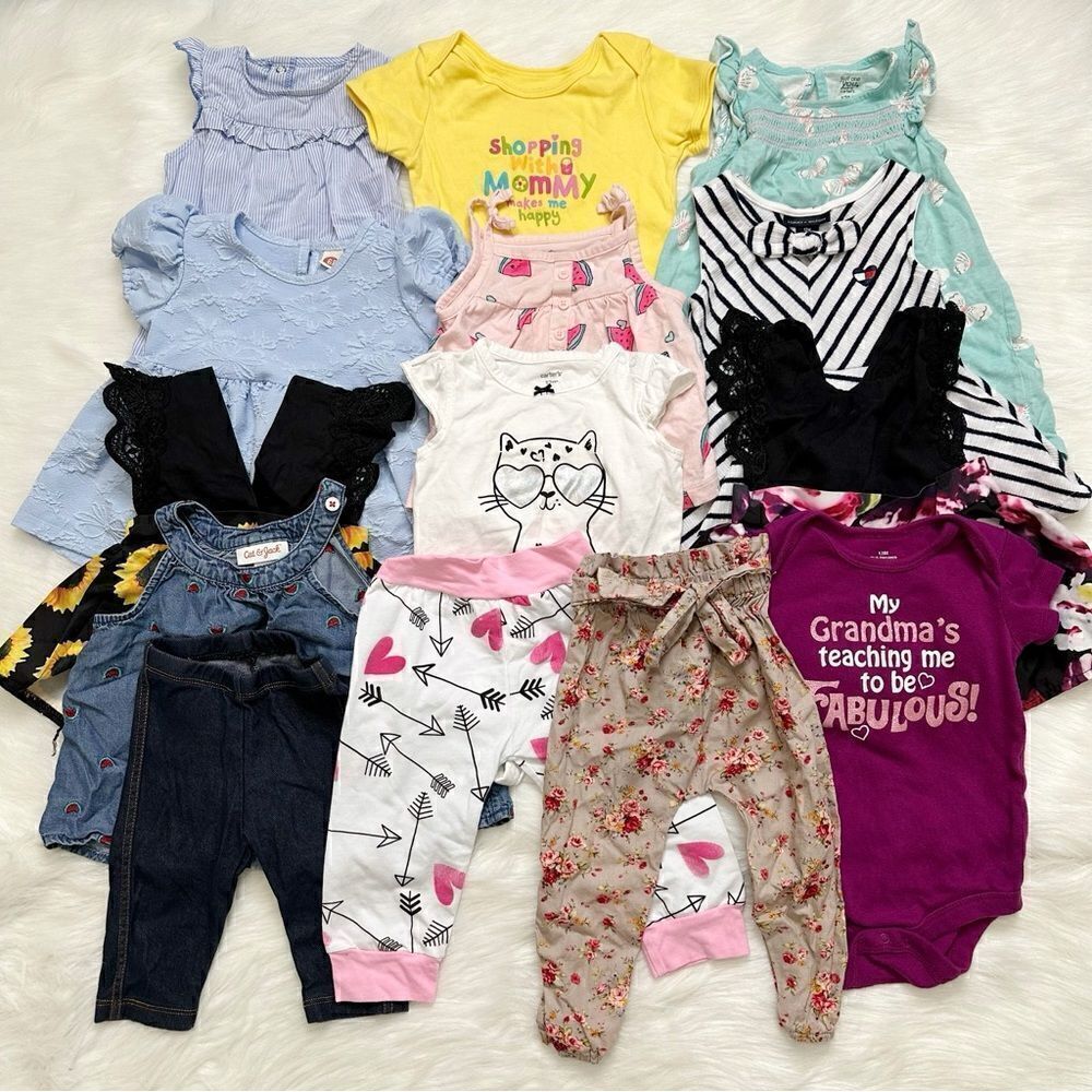 12 Months Baby Girl Summer Clothes LOT